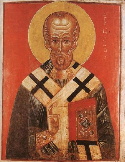 Icon of St Nicholas, unknow artist